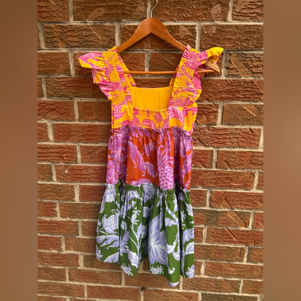 Farm Rio Tropical Swing Mix Mini Dress size XXS - Picture 5 of 6